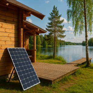 Aurinkopaneeli mökille