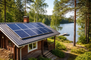 12V järjestelmän perusteet, aurinkopaneeli mökille